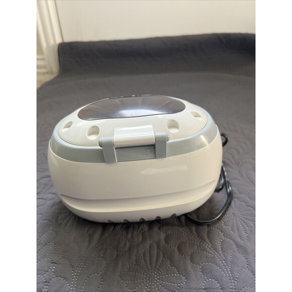 Haier Ultrasonic Jewelry, Eyeglass, Utensil, Metal ETC Cleaner White Gray Works - Picture 7 of 10